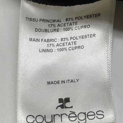 Courreges クレージュ 224CPA231PL00079999 黒 Ellipse Zipped Twill Pants ボトムス 34