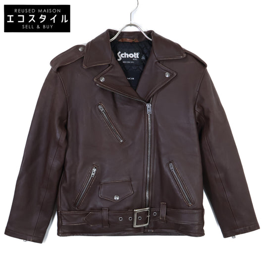 SCHOTT ショット ×COACH グラブタン ライダース ジャケット XS