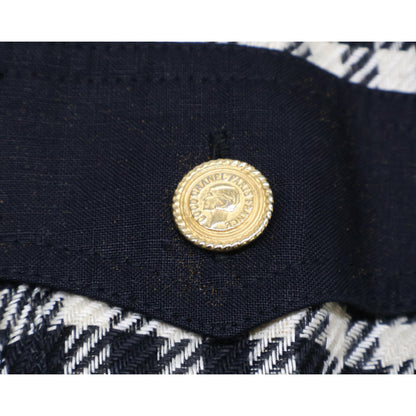 CHANEL シャネル ハウンドトゥース ヴィンテージ ショート ダブル ジャケット 9