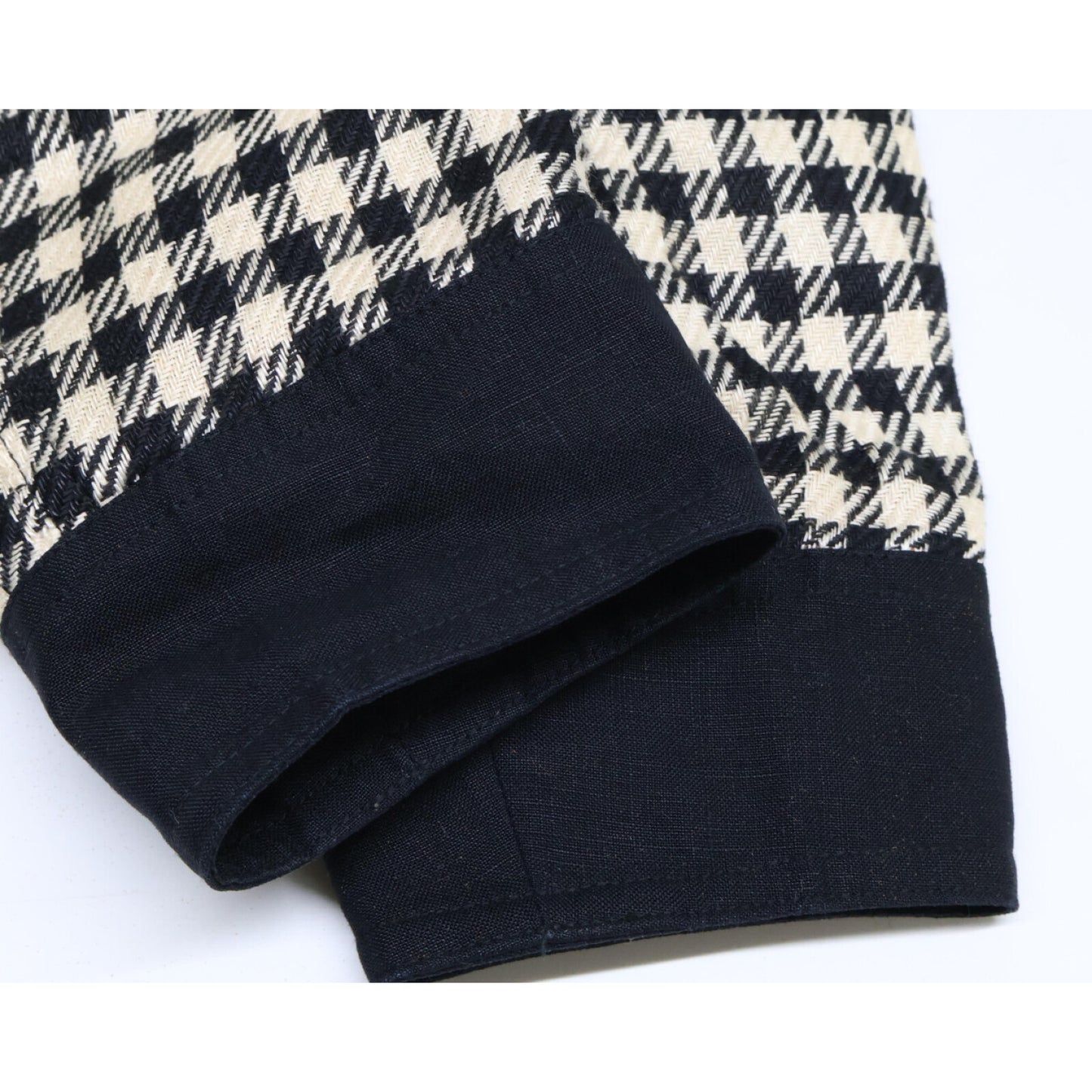 CHANEL シャネル ハウンドトゥース ヴィンテージ ショート ダブル ジャケット 9