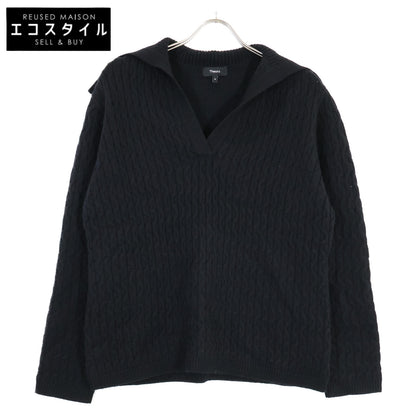 Theory セオリー 【22AW】01-2301708-050-904 カシミア混ウール セーラーカラー ニットセーター/ トップス M