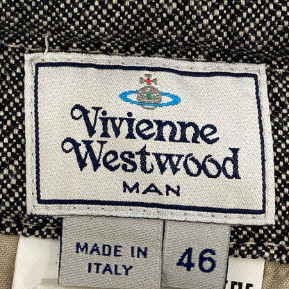 VIVIENNE WESTWOOD MAN ヴィヴィアンウエストウッドマン コットンリネン ワイドショーツ ボトムス 46