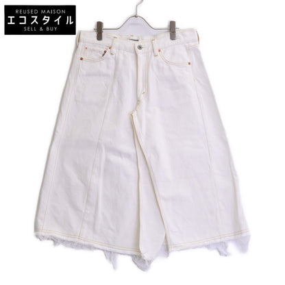 COMMEdesGARCONS JUNYA WATANABE コムデギャルソンジュンヤワタナベ XF-S010 AD2020 ﾗｯﾌﾟｽｶｰﾄ ﾃﾞﾆﾑ ﾛﾝｸﾞ ｶｯﾄｵﾌ スカート XS