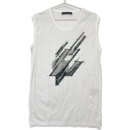 BALENCIAGA バレンシアガ 美品 265783 ノースリーブグラフィックカットソー Tシャツ・カットソー 36