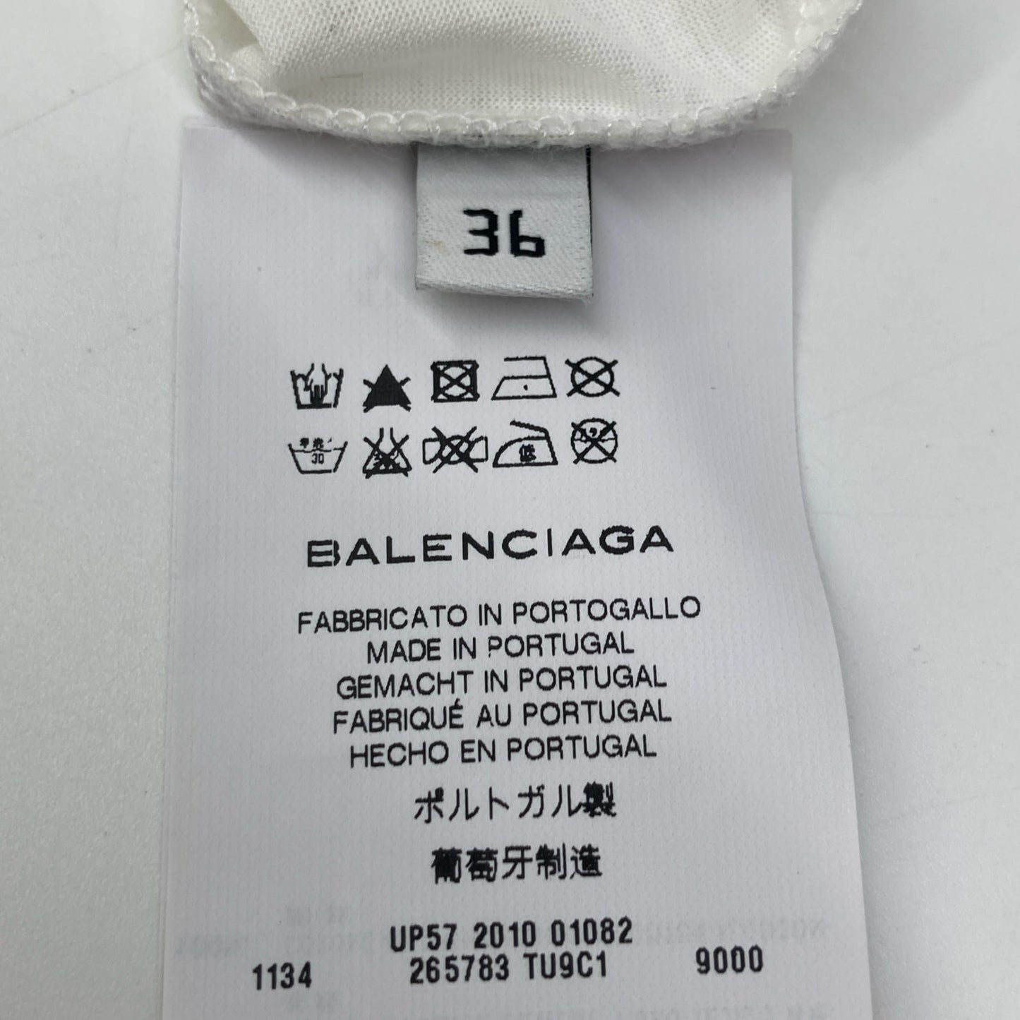 BALENCIAGA バレンシアガ 美品 265783 ノースリーブグラフィックカットソー Tシャツ・カットソー 36