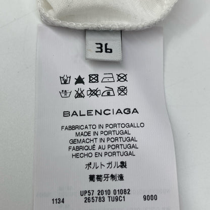 BALENCIAGA バレンシアガ 美品 265783 ノースリーブグラフィックカットソー Tシャツ・カットソー 36