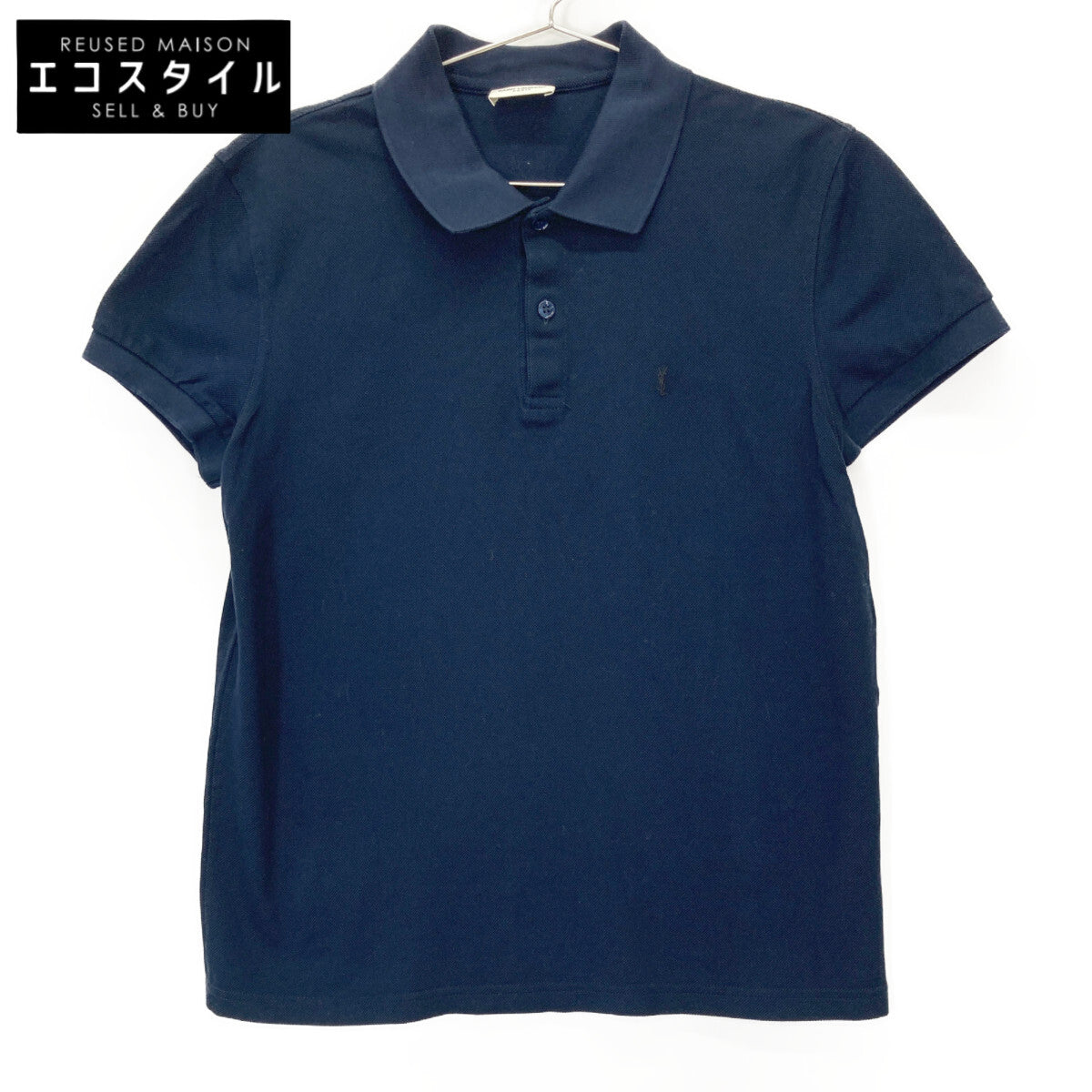 SAINT LAURENT PARIS サンローランパリ 343379 Y2ET1 ロゴ刺繍 シャツ M