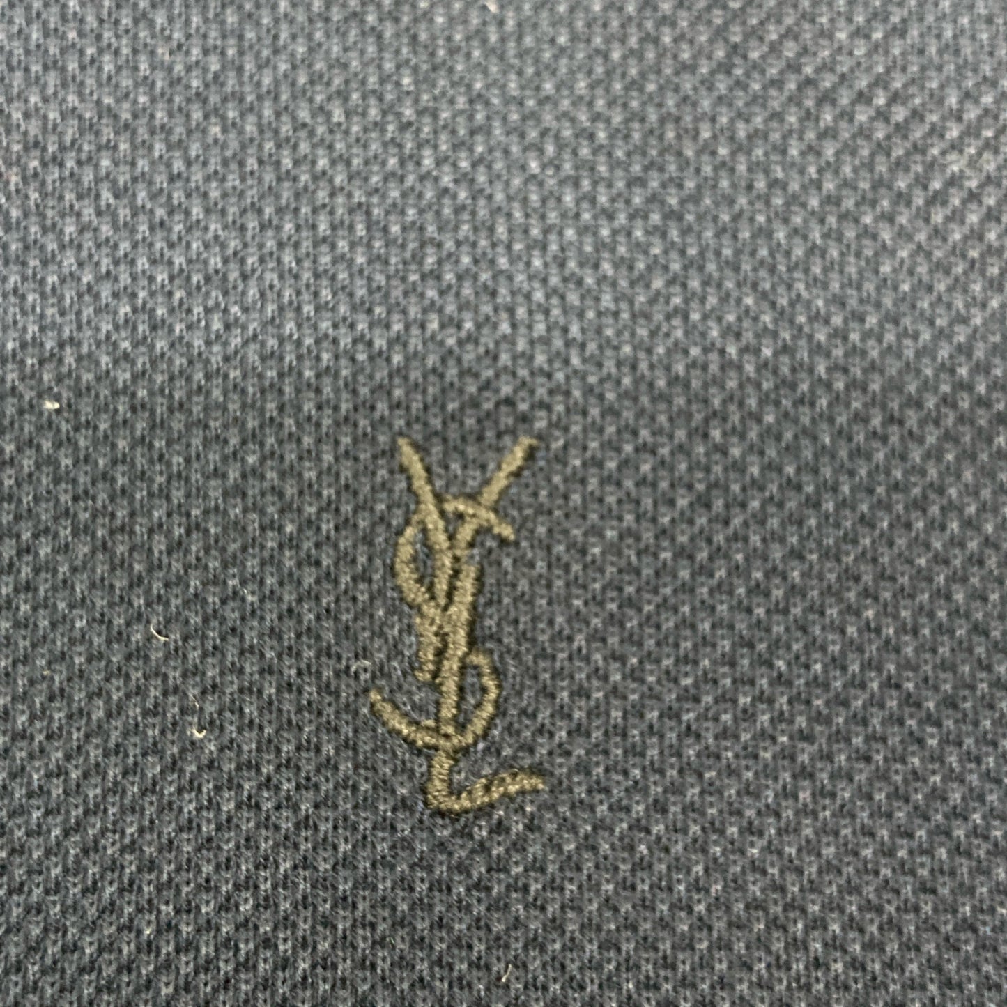 SAINT LAURENT PARIS サンローランパリ 343379 Y2ET1 ロゴ刺繍 シャツ M