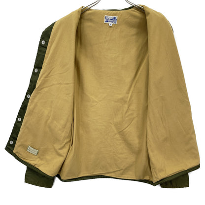 BEAMS ビームス ｶｰｷ ﾅｲﾛﾝ ﾍﾞﾄﾅﾑ刺繍 ｺｰﾁｼﾞｬｹｯﾄ ジャケット M