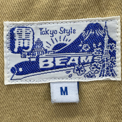 BEAMS ビームス ｶｰｷ ﾅｲﾛﾝ ﾍﾞﾄﾅﾑ刺繍 ｺｰﾁｼﾞｬｹｯﾄ ジャケット M