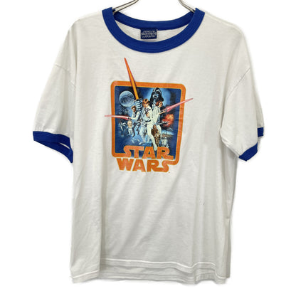 VINTAGE ヴィンテージ 【ｽﾀｰｳｫｰｽﾞ】00s ﾎﾜｲﾄ ｶｯﾄｿｰ トップス L