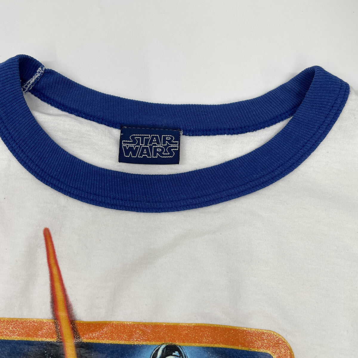 VINTAGE ヴィンテージ 【ｽﾀｰｳｫｰｽﾞ】00s ﾎﾜｲﾄ ｶｯﾄｿｰ トップス L