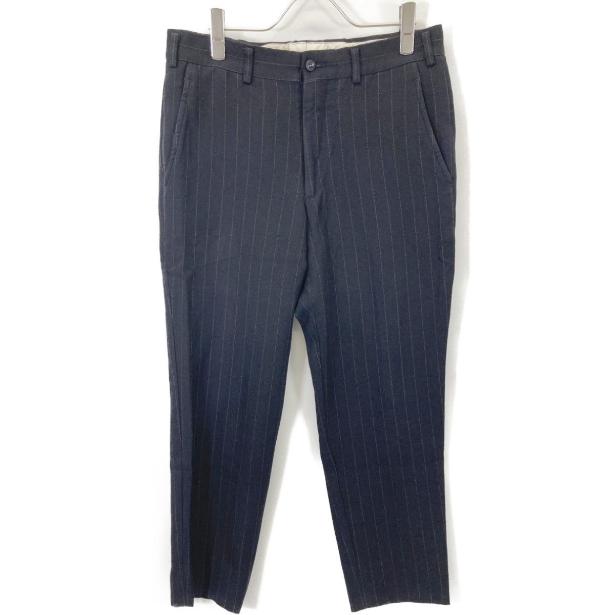 COMMEdesGARCONS HOMME DEUX コムデギャルソンオムドゥ DP-P035 ﾈｲﾋﾞｰ ｽﾄﾗｲﾌﾟ ｽﾗｯｸｽ ボトムス XS