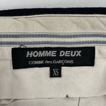 COMMEdesGARCONS HOMME DEUX コムデギャルソンオムドゥ DP-P035 ﾈｲﾋﾞｰ ｽﾄﾗｲﾌﾟ ｽﾗｯｸｽ ボトムス XS