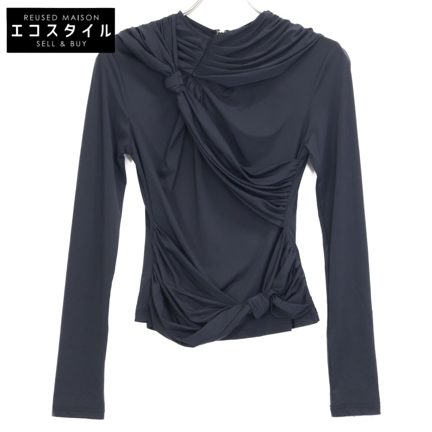 6 ROKU ロク ﾌﾞﾗｯｸ ｶｯﾄｿｰﾄｯﾌﾟｽ R0CA277 トップス S