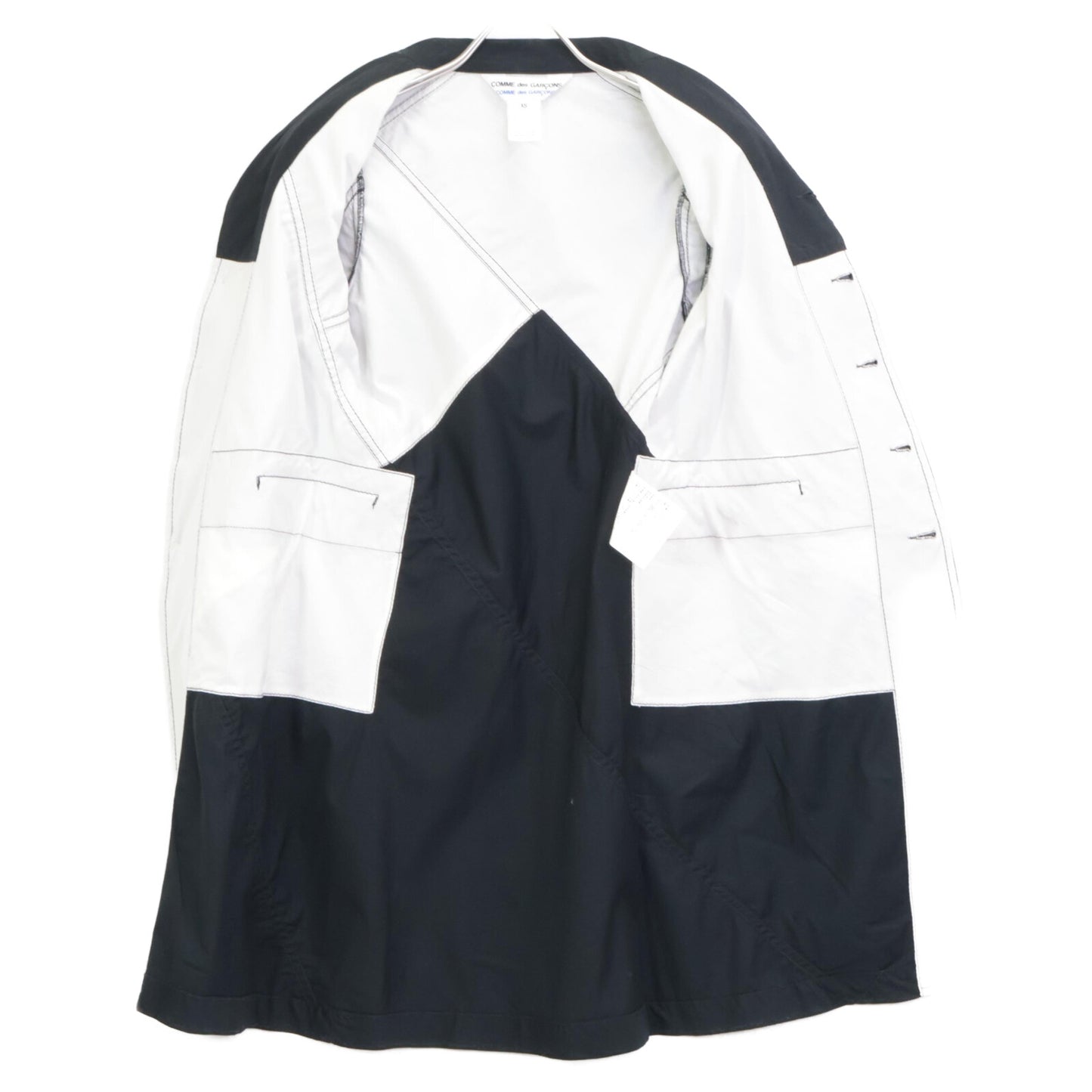 COMMEdesGARCONS COMMEdesGARCONS コムデギャルソンコムデギャルソン（コムコム） S13J005 ｼｮｯﾌﾟｺｰﾄ ﾌﾞﾗｯｸ ジャケット XS