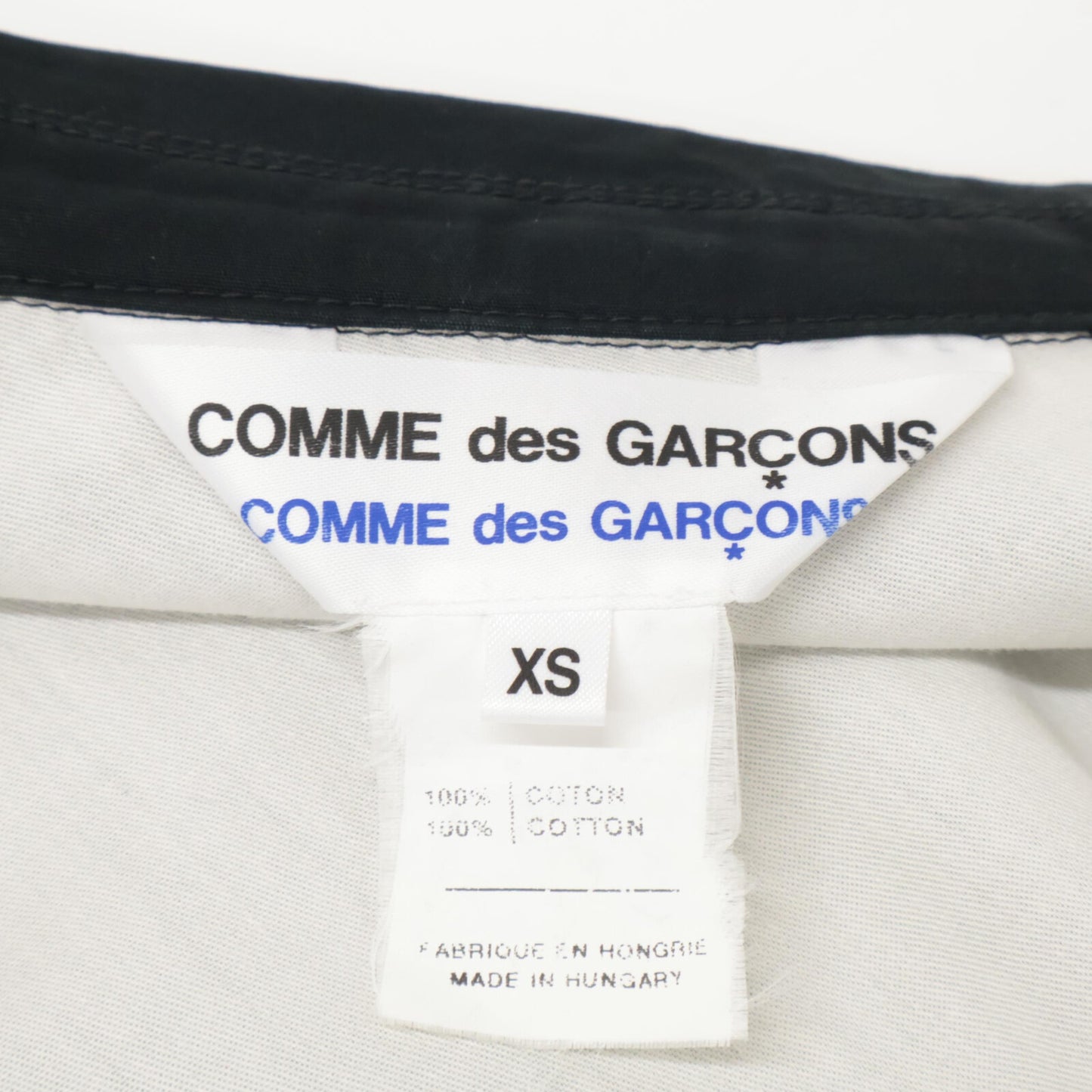 COMMEdesGARCONS COMMEdesGARCONS コムデギャルソンコムデギャルソン（コムコム） S13J005 ｼｮｯﾌﾟｺｰﾄ ﾌﾞﾗｯｸ ジャケット XS