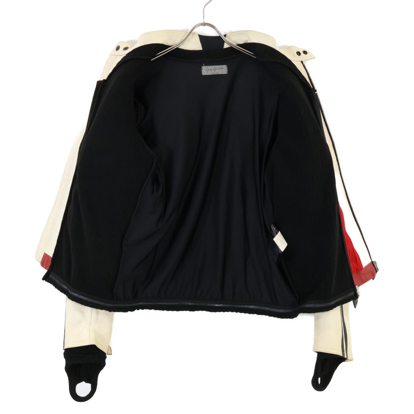 Yohji Yamamoto POUR HOMME ヨウジヤマモトプールオム ｘDAINESEダイネーゼ プロテクターライナー付 レーシング ジャケット 50