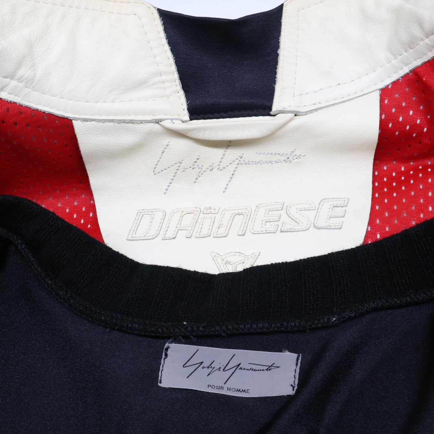 Yohji Yamamoto POUR HOMME ヨウジヤマモトプールオム ｘDAINESEダイネーゼ プロテクターライナー付 レーシング ジャケット 50