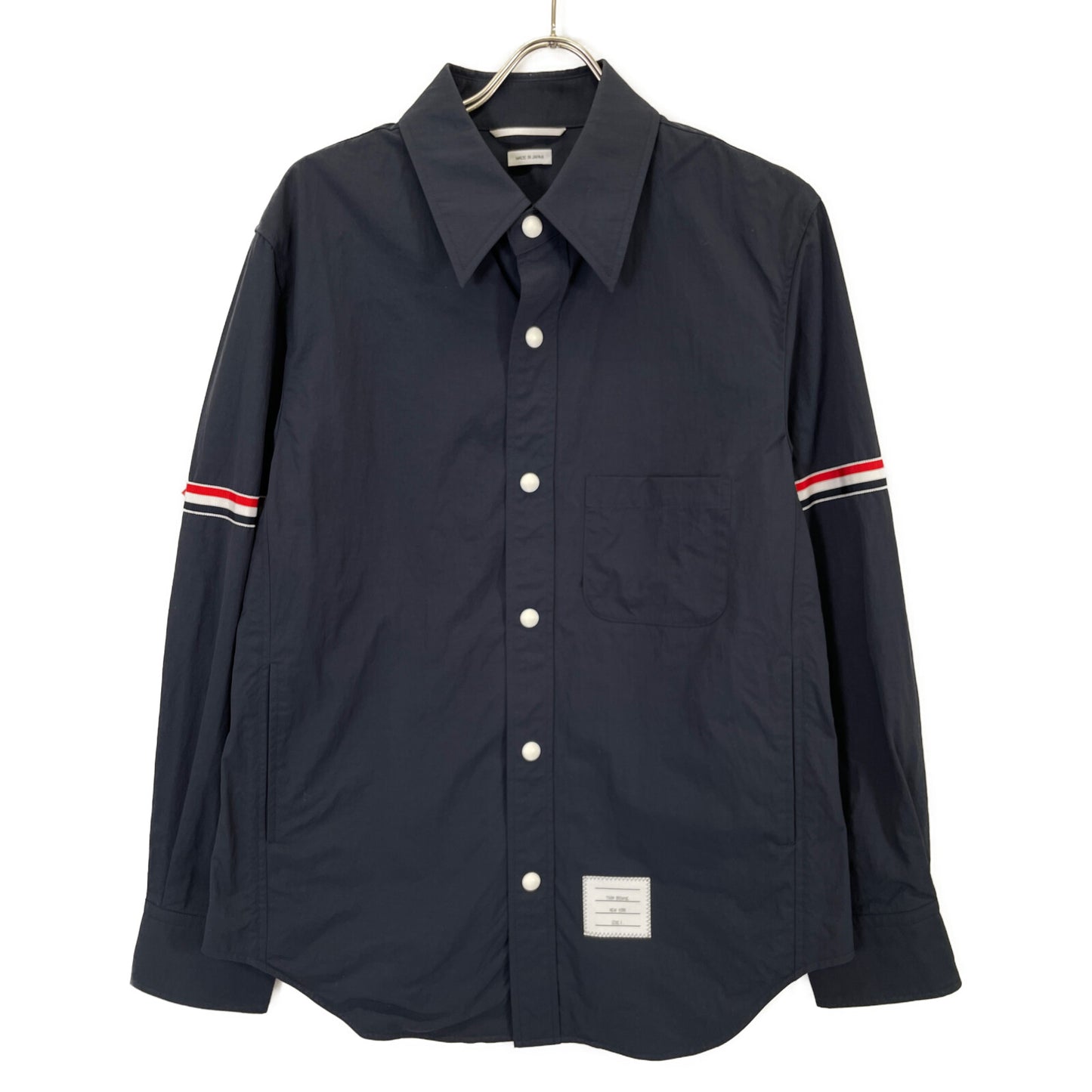 THOM BROWNE トムブラウン MJ0067A-04391415 ﾄﾘｺﾛｰﾙ ｱｰﾑﾊﾞﾝﾄﾞ ｽﾅｯﾌﾟﾎﾞﾀﾝｼﾞｬｹｯﾄ ジャケット 1