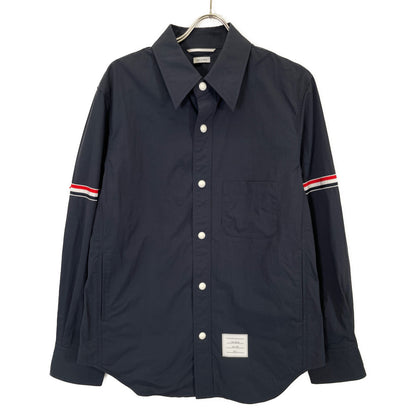 THOM BROWNE トムブラウン MJ0067A-04391415 ﾄﾘｺﾛｰﾙ ｱｰﾑﾊﾞﾝﾄﾞ ｽﾅｯﾌﾟﾎﾞﾀﾝｼﾞｬｹｯﾄ ジャケット 1
