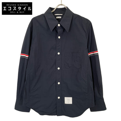 THOM BROWNE トムブラウン MJ0067A-04391415 ﾄﾘｺﾛｰﾙ ｱｰﾑﾊﾞﾝﾄﾞ ｽﾅｯﾌﾟﾎﾞﾀﾝｼﾞｬｹｯﾄ ジャケット 1