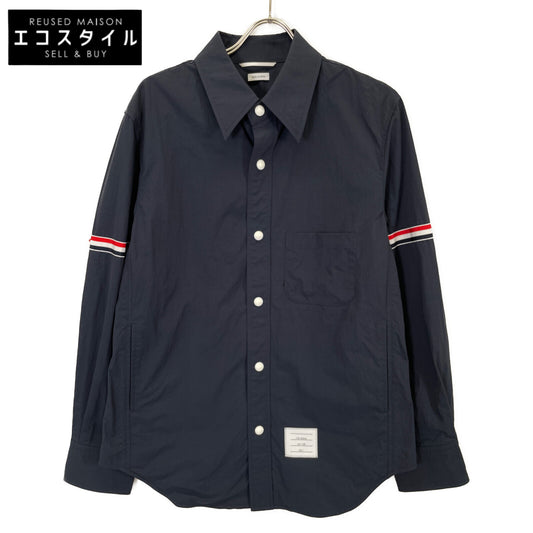 THOM BROWNE トムブラウン MJ0067A-04391415 ﾄﾘｺﾛｰﾙ ｱｰﾑﾊﾞﾝﾄﾞ ｽﾅｯﾌﾟﾎﾞﾀﾝｼﾞｬｹｯﾄ ジャケット 1