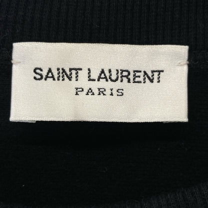 Yves Saint-Laurent イヴサンローラン 23ss 720944 ｸﾞﾘｯﾀｰﾛｺﾞ ｽｳｪｯﾄﾄﾚｰﾅｰ トップス S