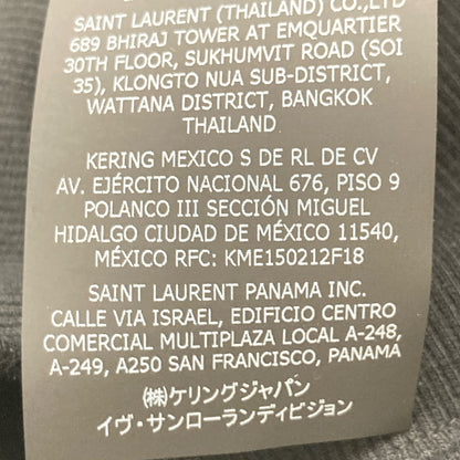 Yves Saint-Laurent イヴサンローラン 23ss 720944 ｸﾞﾘｯﾀｰﾛｺﾞ ｽｳｪｯﾄﾄﾚｰﾅｰ トップス S