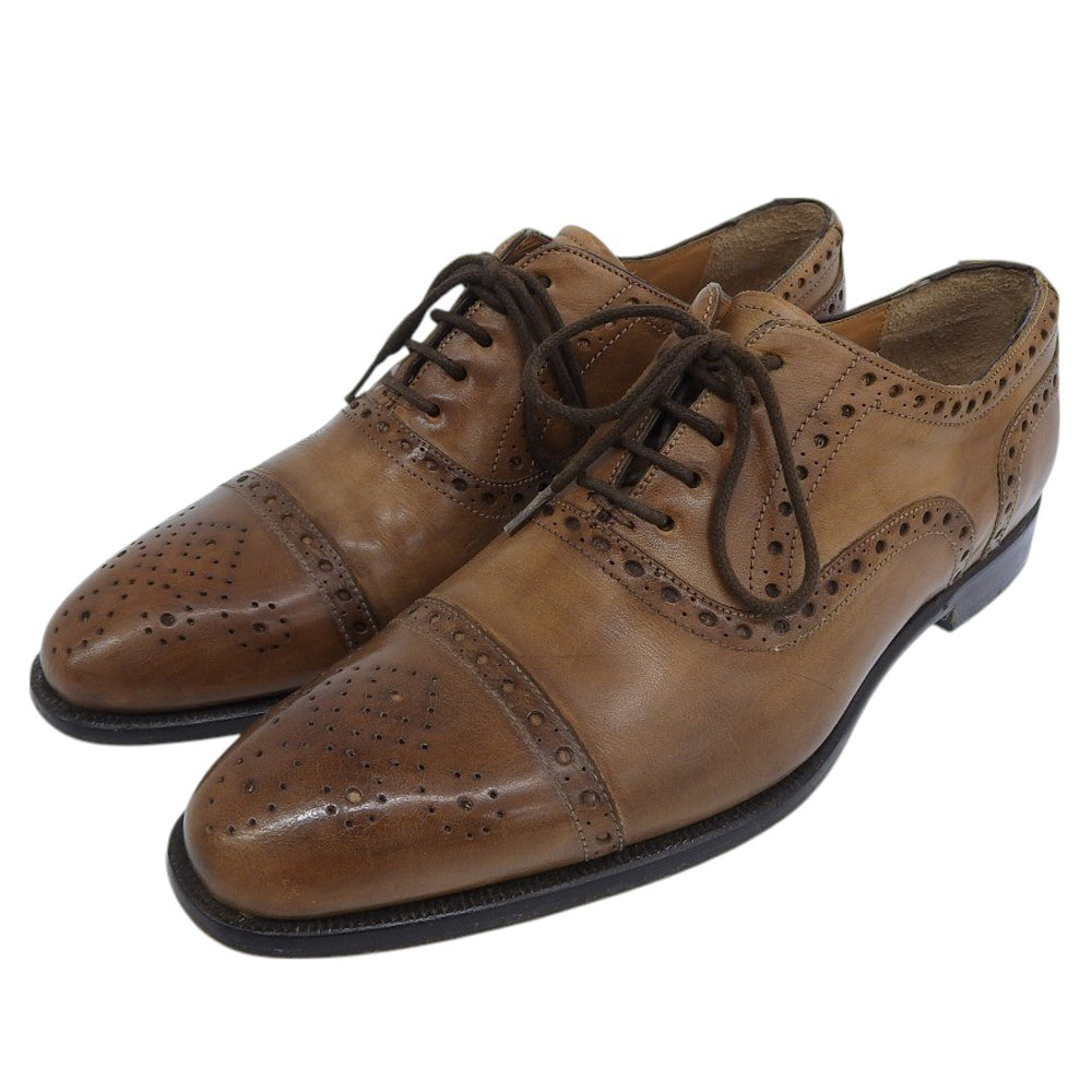 大塚製靴 オオツカセイカ レザー メダリオン ストレートチップ ドレスシューズ メンズ キャメル 40 OT-I7006 シューズ 40