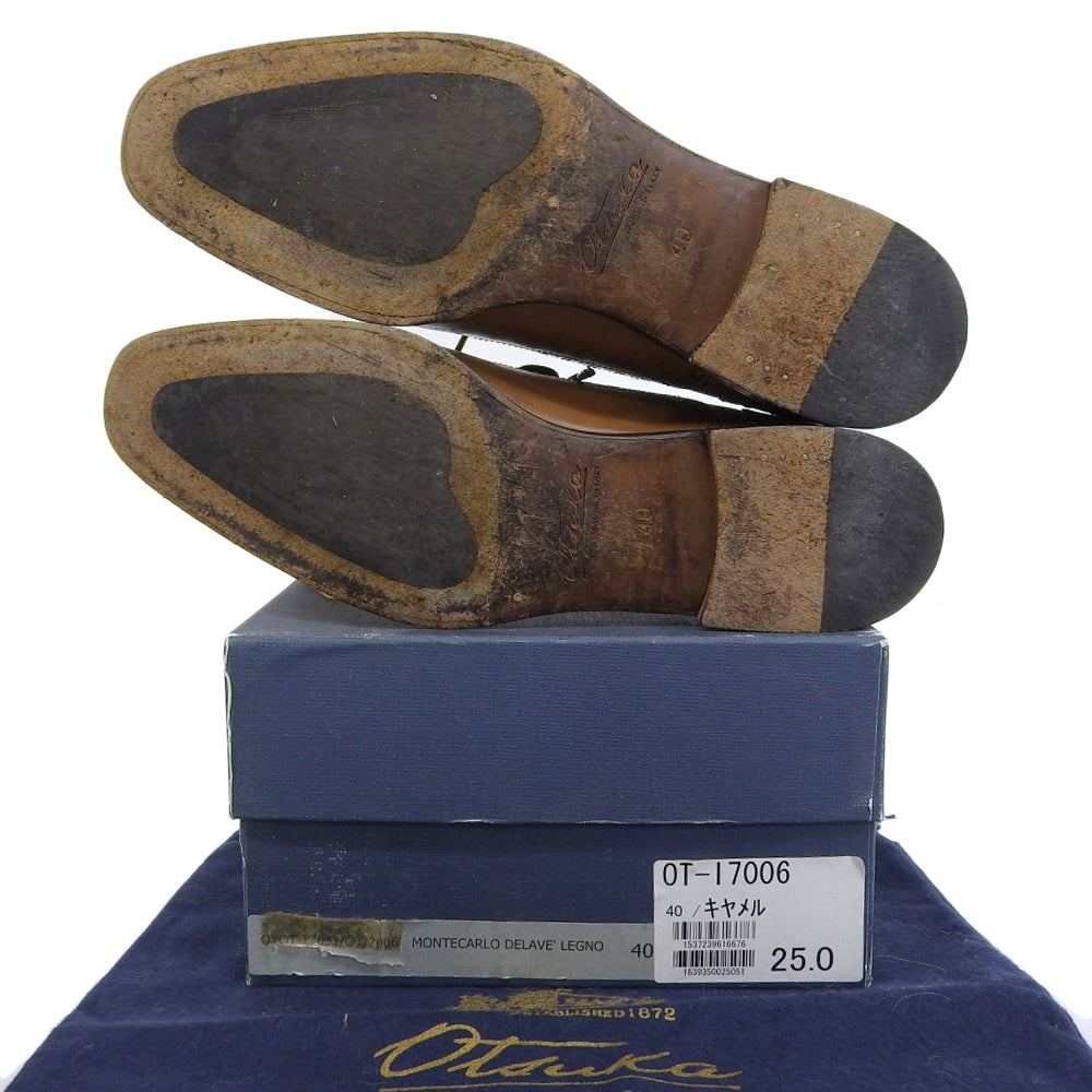 大塚製靴 オオツカセイカ レザー メダリオン ストレートチップ ドレスシューズ メンズ キャメル 40 OT-I7006 シューズ 40