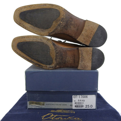 大塚製靴 オオツカセイカ レザー メダリオン ストレートチップ ドレスシューズ メンズ キャメル 40 OT-I7006 シューズ 40