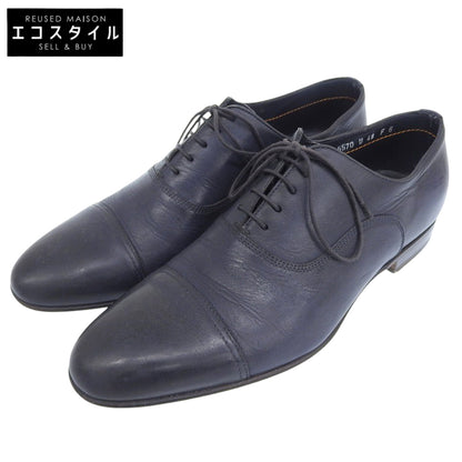 SANTONI サントーニ 美品 レザー ストレートチップ シューズ メンズ ネイビー 6 15570 シューズ 6