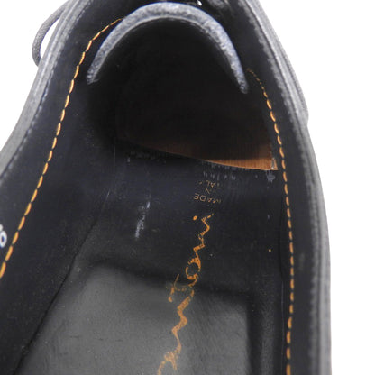 SANTONI サントーニ 美品 レザー ストレートチップ シューズ メンズ ネイビー 6 15570 シューズ 6