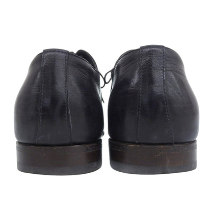 SANTONI サントーニ 美品 レザー ストレートチップ シューズ メンズ ネイビー 6 15570 シューズ 6