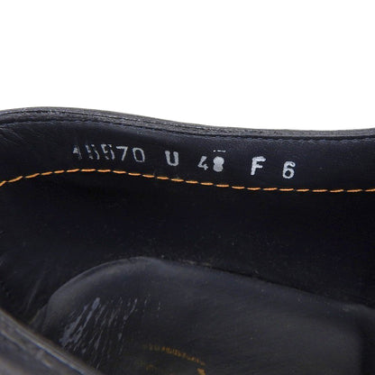 SANTONI サントーニ 美品 レザー ストレートチップ シューズ メンズ ネイビー 6 15570 シューズ 6