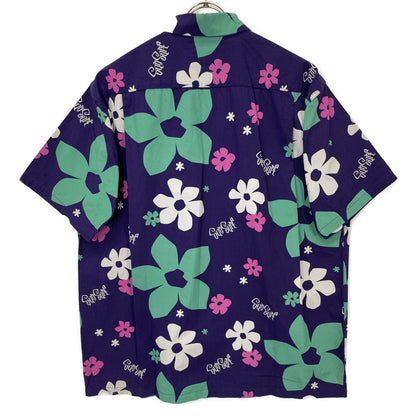 SUN SURF サンサーフ by Masked Marvel SS37922 COTTON S/S OPEN SHIRT ABSTRACT FLOWER トップス L