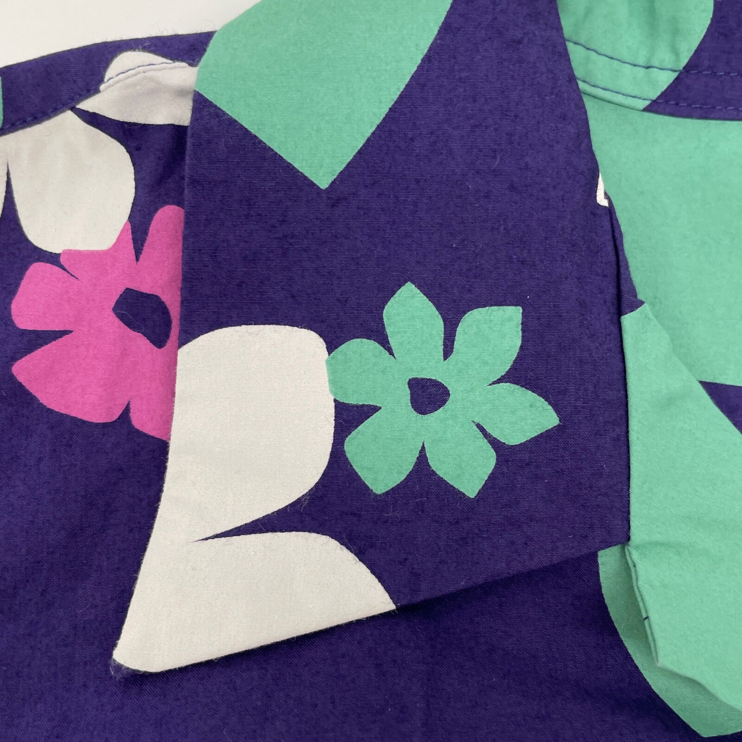 SUN SURF サンサーフ by Masked Marvel SS37922 COTTON S/S OPEN SHIRT ABSTRACT FLOWER トップス L