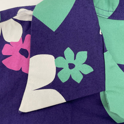 SUN SURF サンサーフ by Masked Marvel SS37922 COTTON S/S OPEN SHIRT ABSTRACT FLOWER トップス L