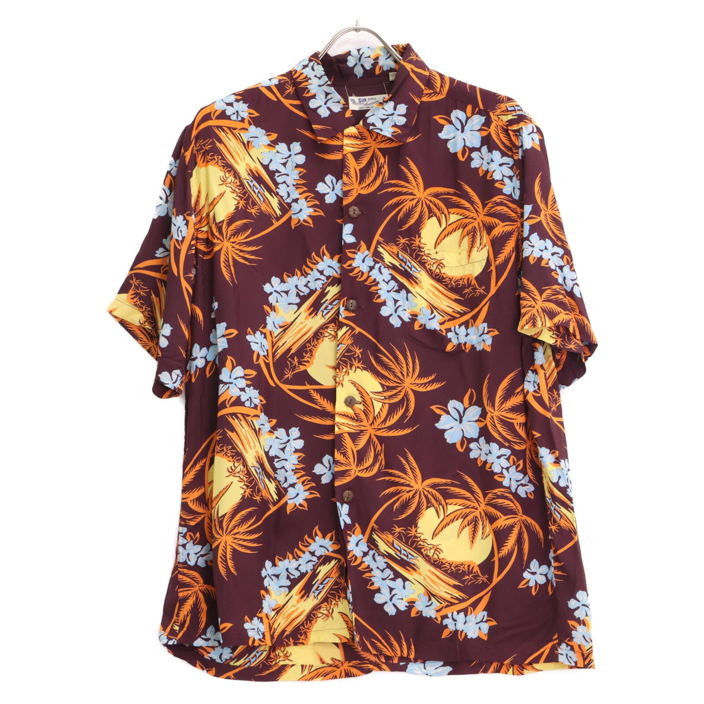 SUN SURF サンサーフ SS35661 FULL MOON 半袖アロハシャツ/ トップス L