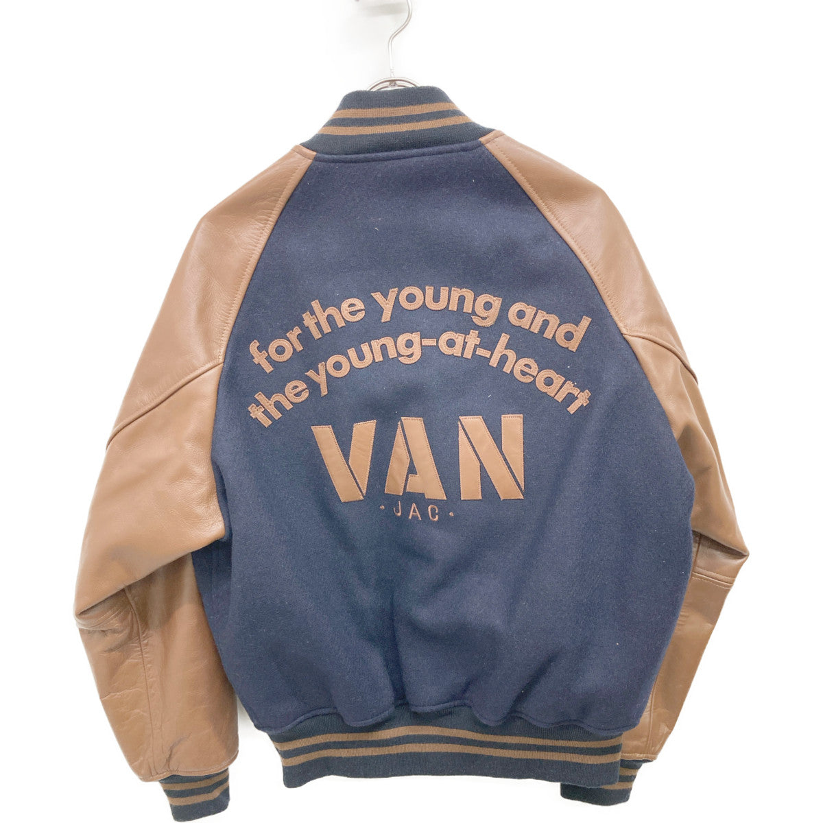 VAN JACKET ヴァンジャケット 2019 ﾈｲﾋﾞｰ×ﾌﾞﾗｳﾝ JW-19502 ﾌﾟﾚﾐｱﾑｽﾀｼﾞｬﾝ ジャケット L