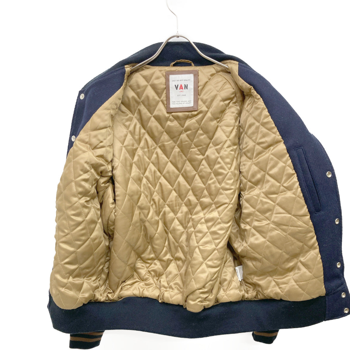 VAN JACKET ヴァンジャケット 2019 ﾈｲﾋﾞｰ×ﾌﾞﾗｳﾝ JW-19502 ﾌﾟﾚﾐｱﾑｽﾀｼﾞｬﾝ ジャケット L