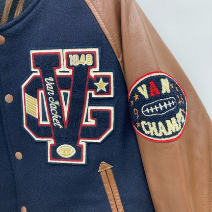 VAN JACKET ヴァンジャケット 2019 ﾈｲﾋﾞｰ×ﾌﾞﾗｳﾝ JW-19502 ﾌﾟﾚﾐｱﾑｽﾀｼﾞｬﾝ ジャケット L