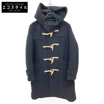 VAN JACKET ヴァンジャケット ﾈｲﾋﾞｰ KW-81504 ｳｰﾙ混 ﾌｰﾄﾞﾛｺﾞ ﾀﾞｯﾌﾙｺｰﾄ コート M