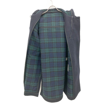 VAN JACKET ヴァンジャケット ﾈｲﾋﾞｰ KW-81504 ｳｰﾙ混 ﾌｰﾄﾞﾛｺﾞ ﾀﾞｯﾌﾙｺｰﾄ コート M