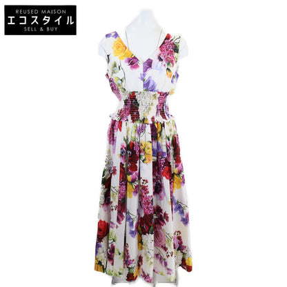 DOLCE&GABBANA ドルチェアンドガッバーナ 【新品/国内正規】F6D2ST/GDL71 フラワープリント ノースリーブ ワンピース 44