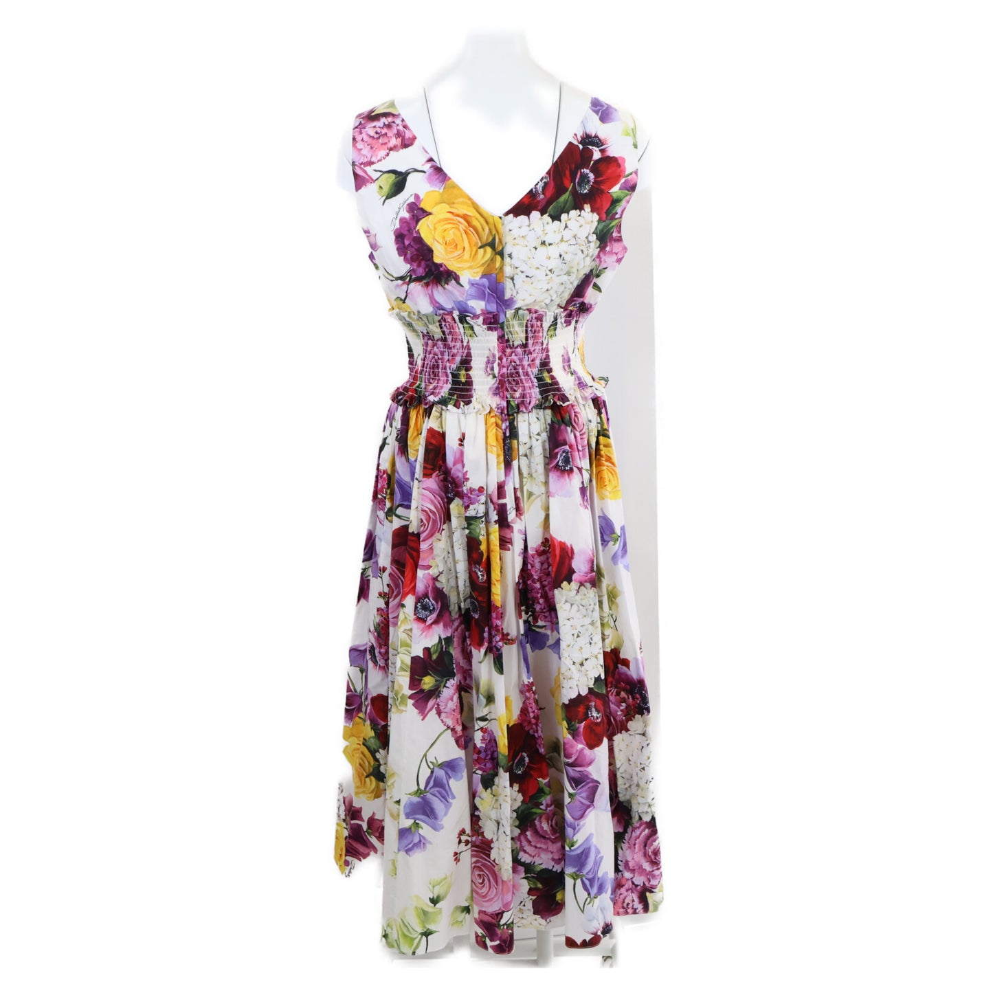 DOLCE&GABBANA ドルチェアンドガッバーナ 【新品/国内正規】F6D2ST/GDL71 フラワープリント ノースリーブ ワンピース 44