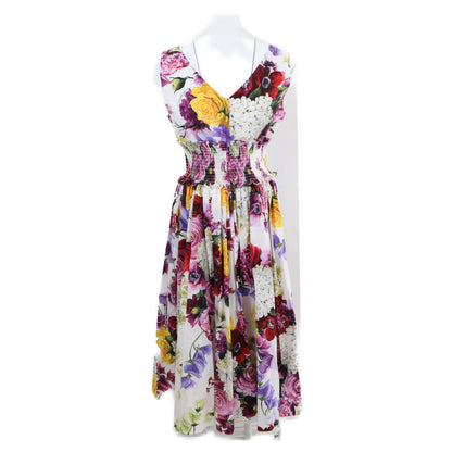 DOLCE&GABBANA ドルチェアンドガッバーナ 【新品/国内正規】F6D2ST/GDL71 フラワープリント ノースリーブ ワンピース 44