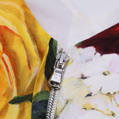 DOLCE&GABBANA ドルチェアンドガッバーナ 【新品/国内正規】F6D2ST/GDL71 フラワープリント ノースリーブ ワンピース 44