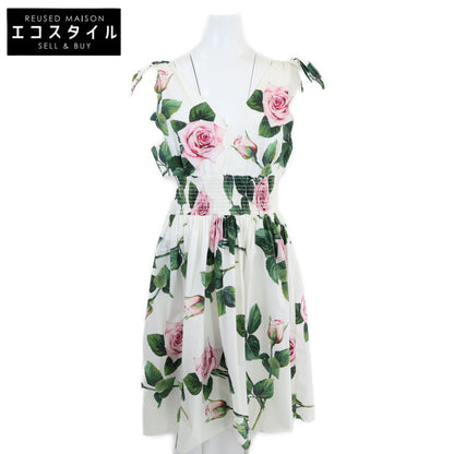 DOLCE&GABBANA ドルチェアンドガッバーナ 【新品/国内正規】F610AT/HS5FZ フラワープリント ノースリーブ ワンピース 50